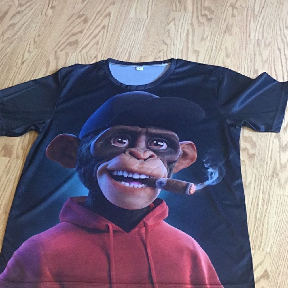 NEW PUNK MONKEY lightweight tee in size 2X unisex